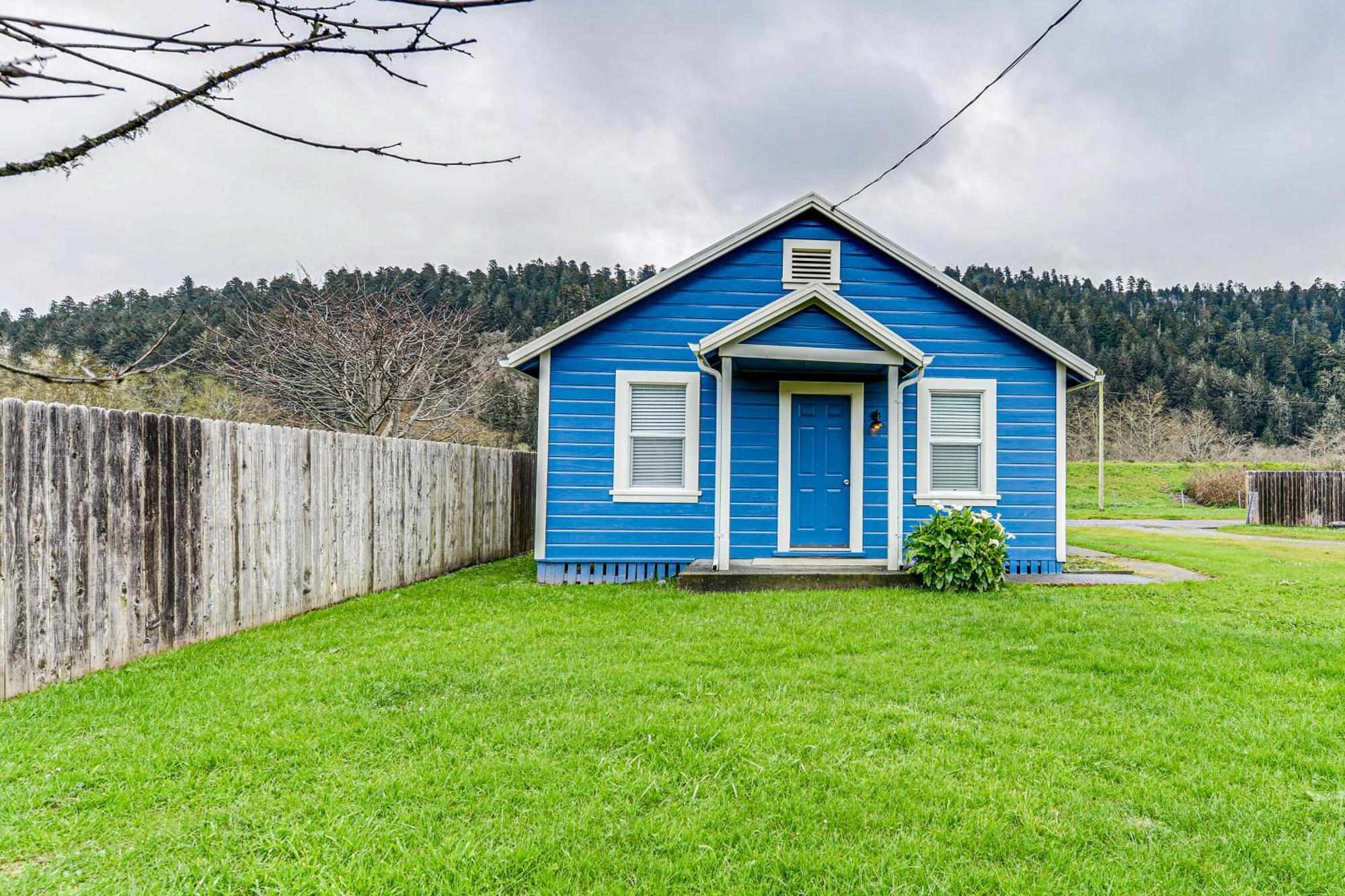 Cozy Norcal Cottage 2 Mi To Redwoods And Beaches! Orick Dış mekan fotoğraf